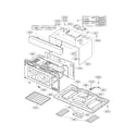 Kenmore Elite 72180832500 oven cavity diagram