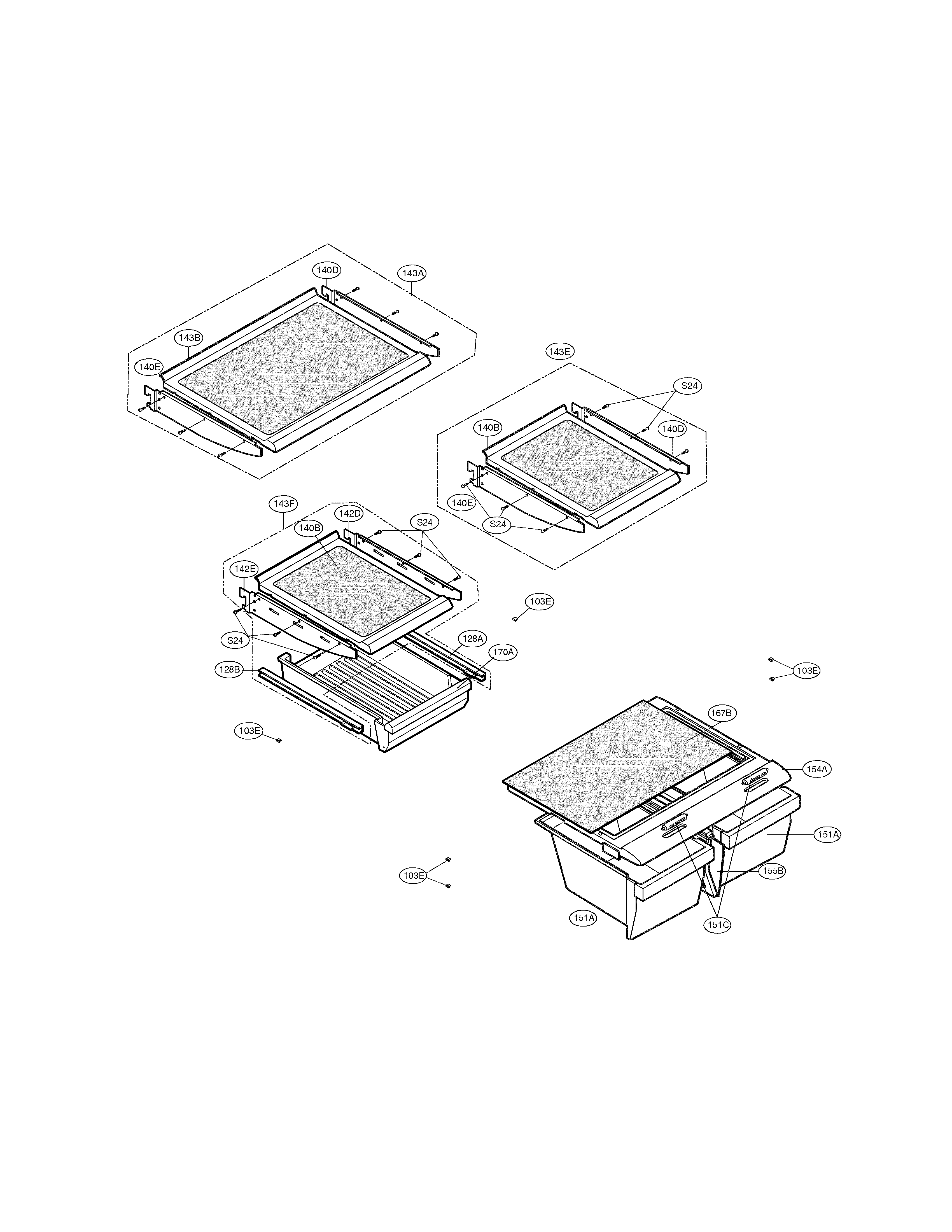 Kenmore 79565004402 refrigerator parts diagram