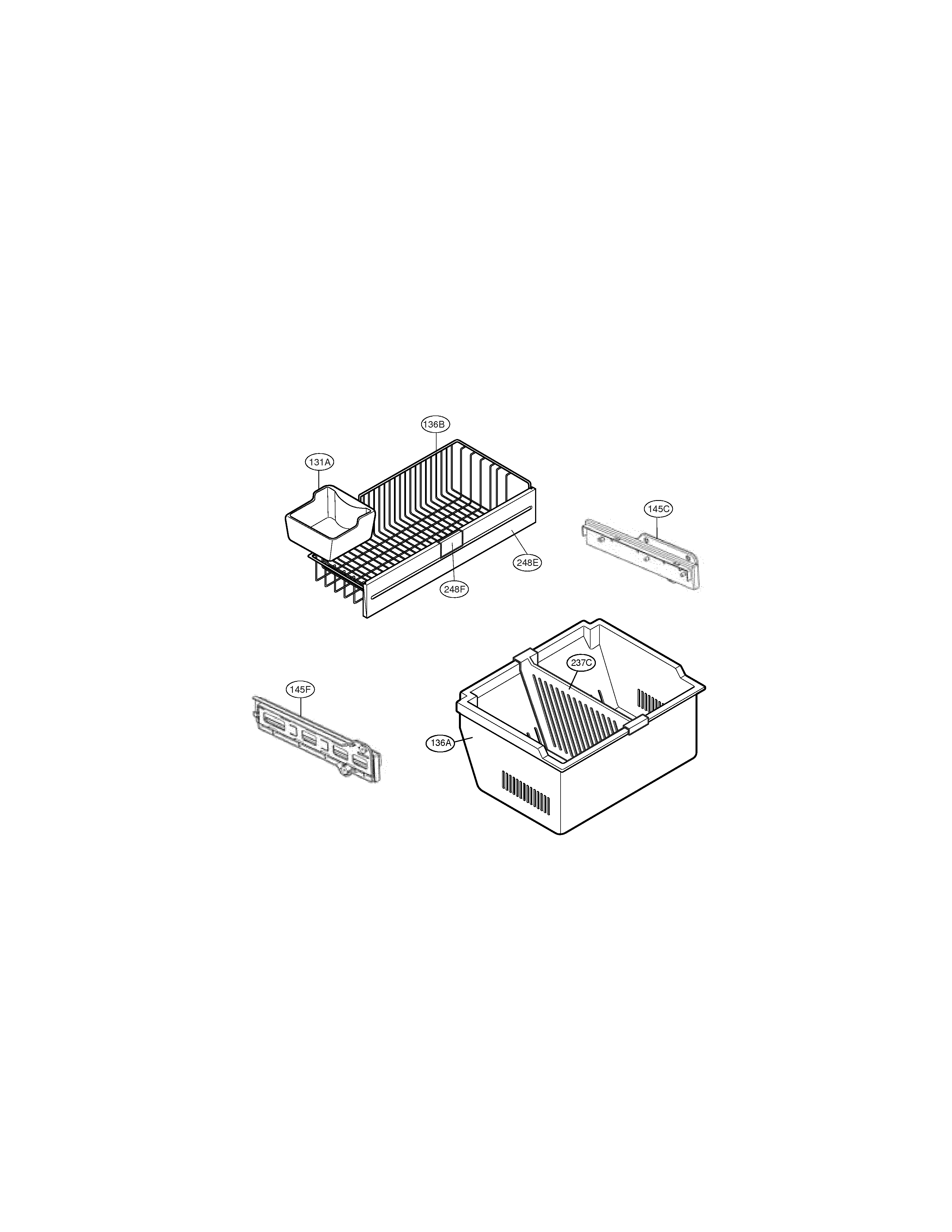 Kenmore Elite 79577242601 freezer parts diagram