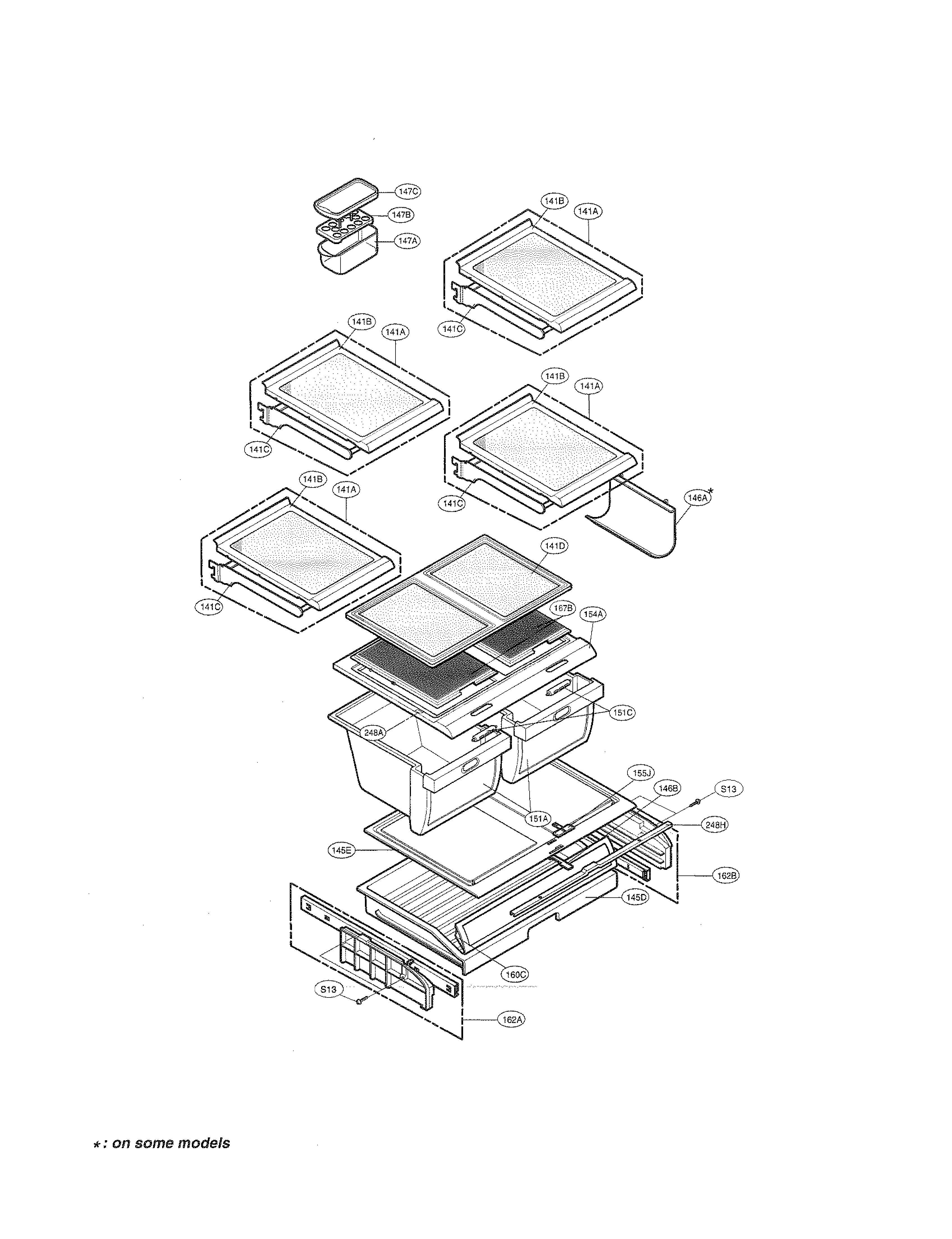Kenmore Elite 79577554600 refrigerator parts diagram