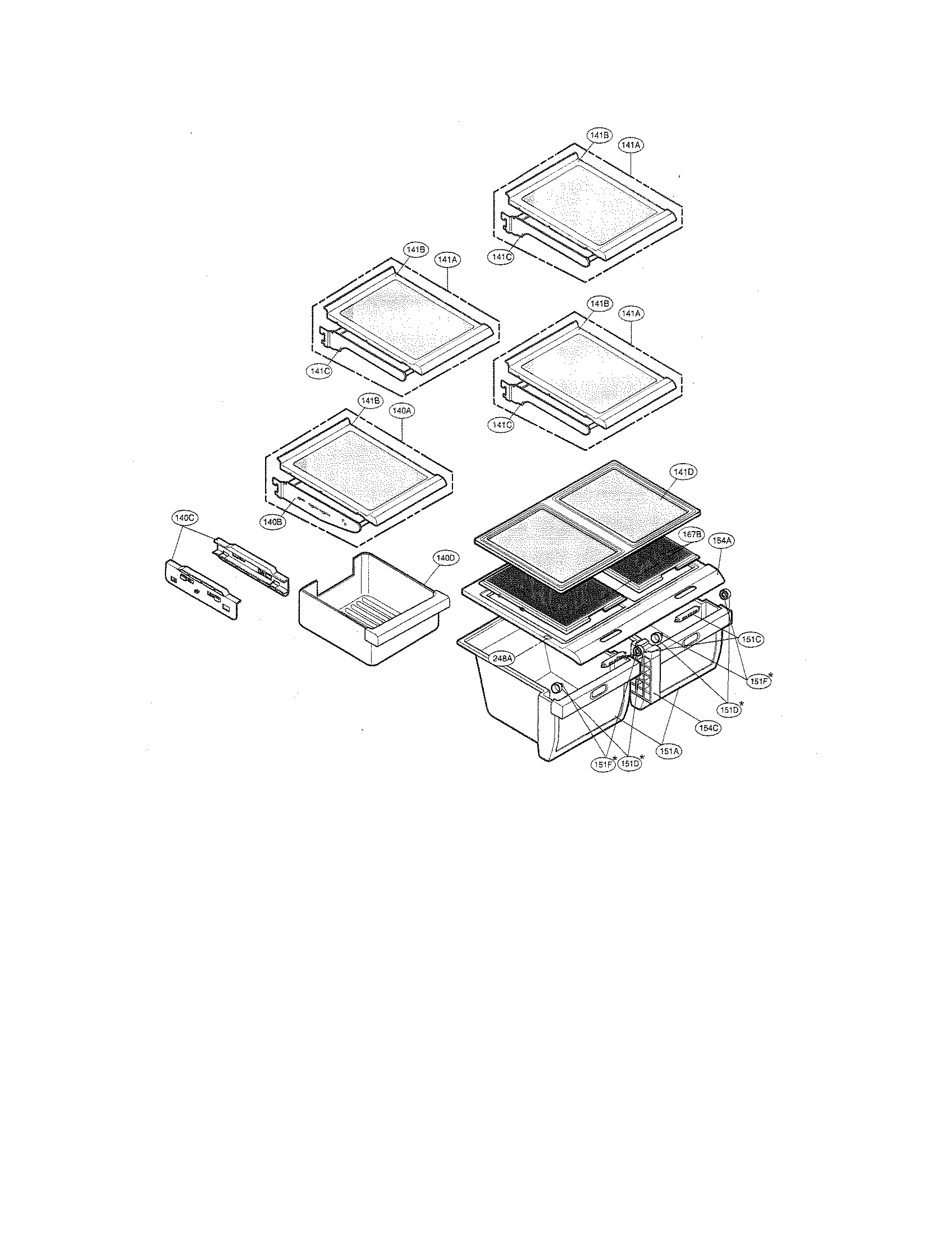 Kenmore Elite 79577564600 refrigerator parts diagram