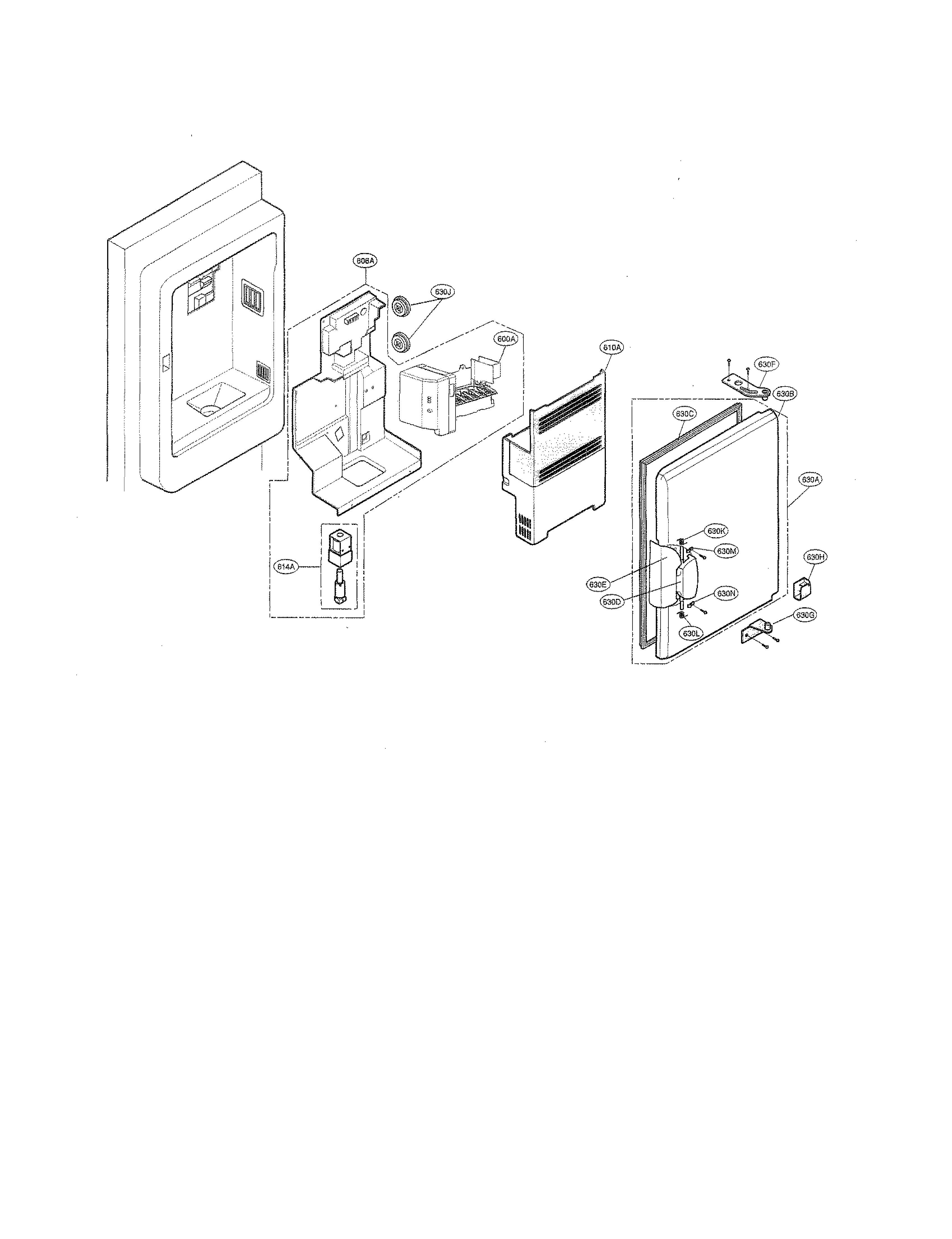 Kenmore Elite 79577564600 ice maker diagram