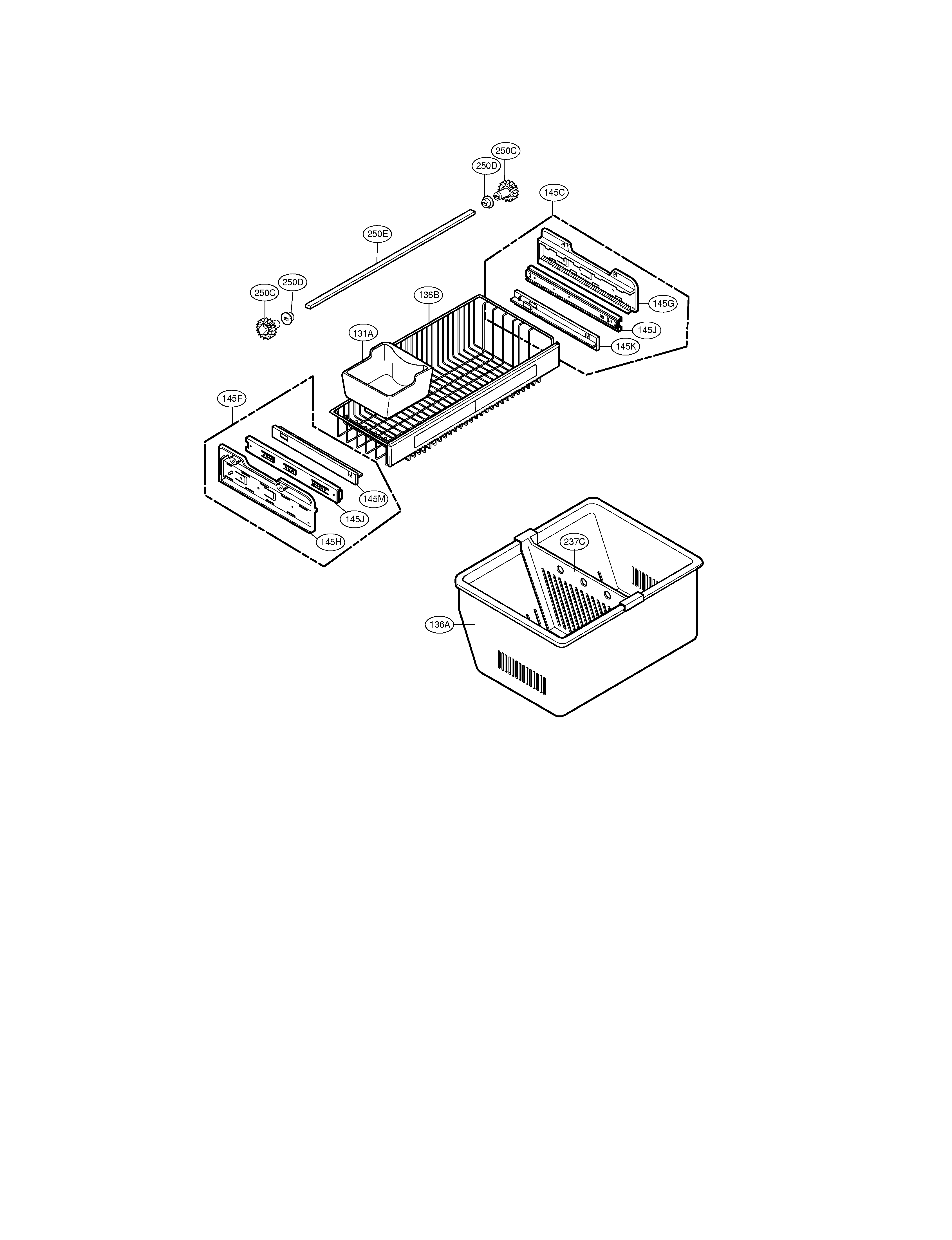 Kenmore Elite 79578519800 freezer parts diagram
