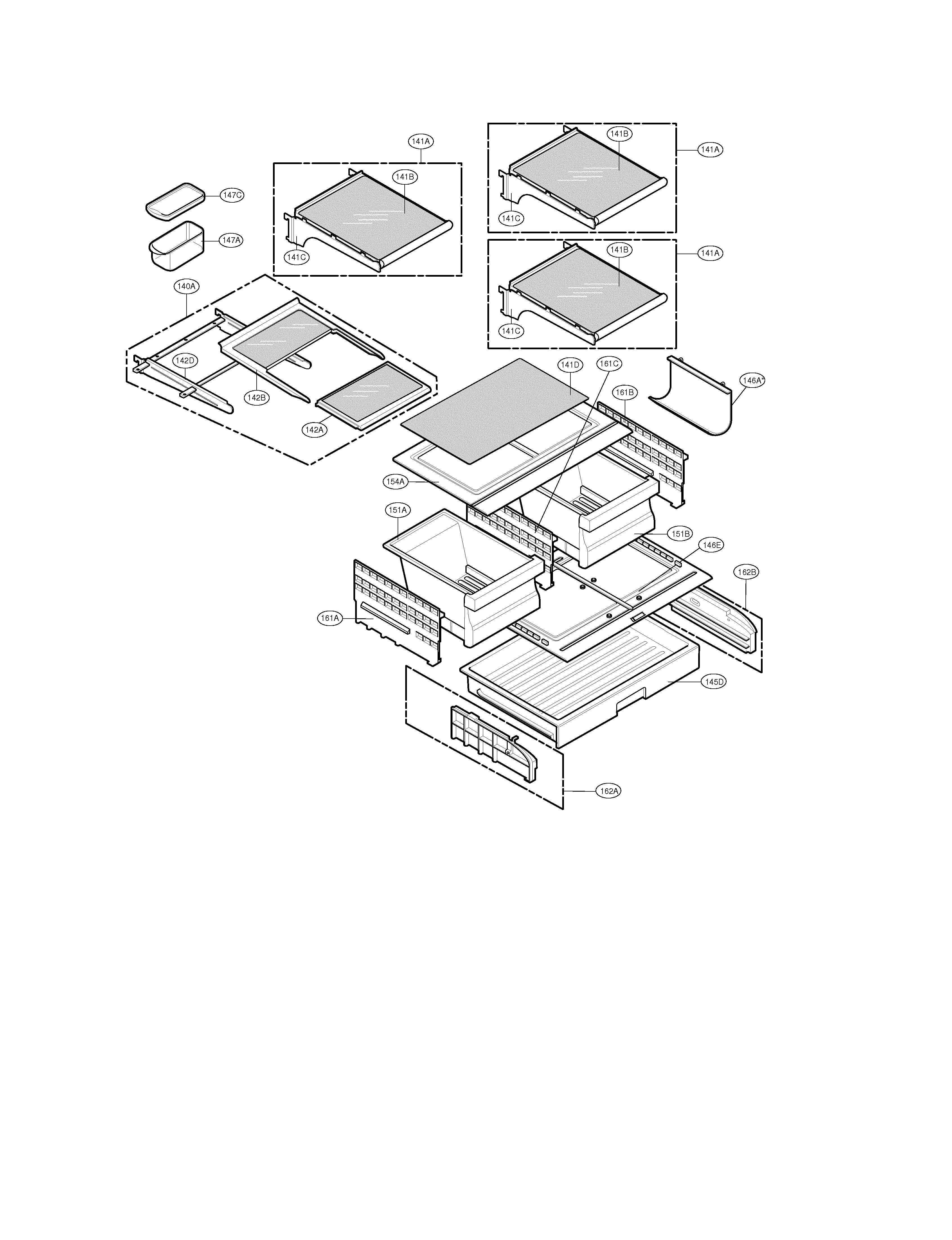 Kenmore Elite 79578759800 refrigerator parts diagram