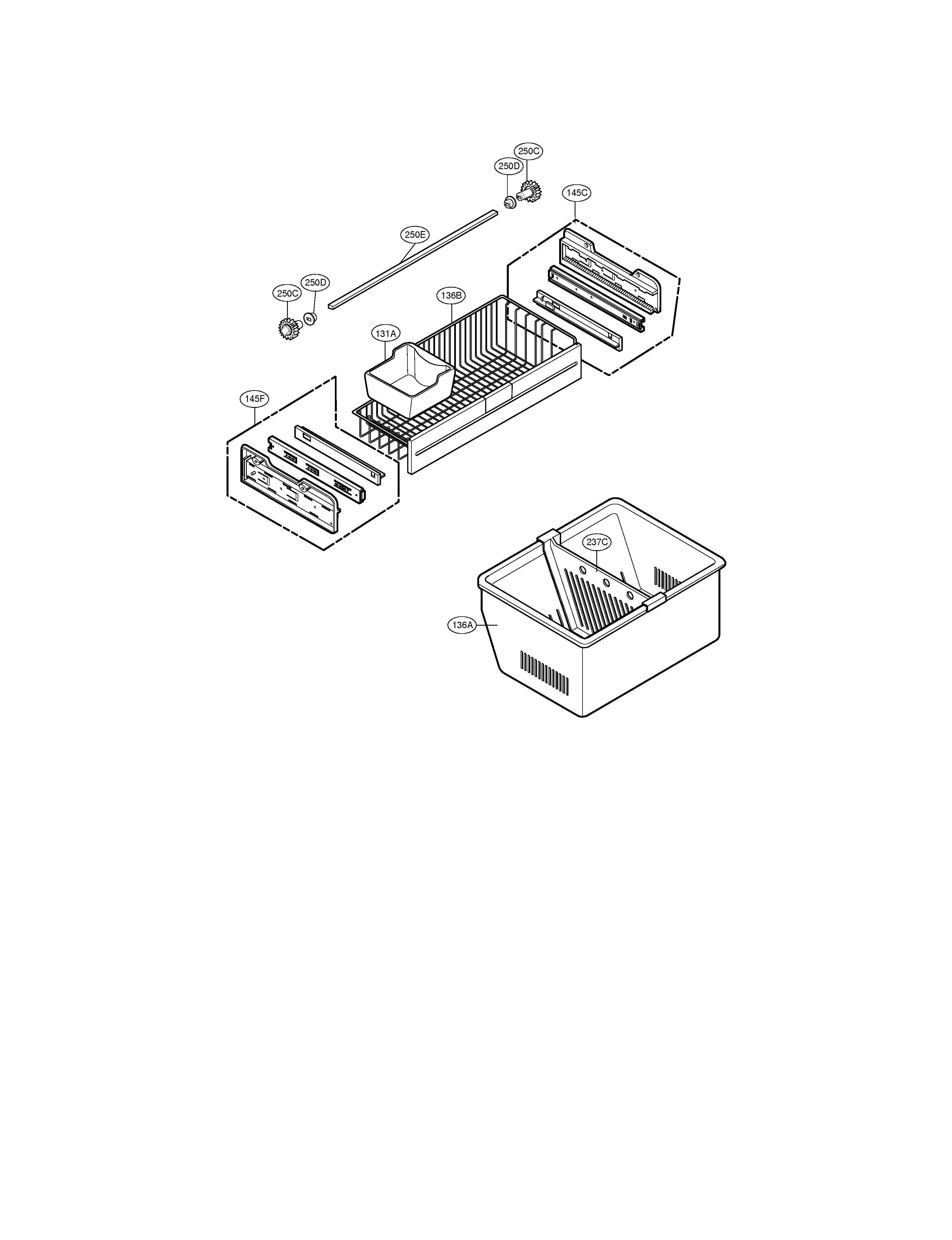 Kenmore Elite 79578769800 freezer parts diagram