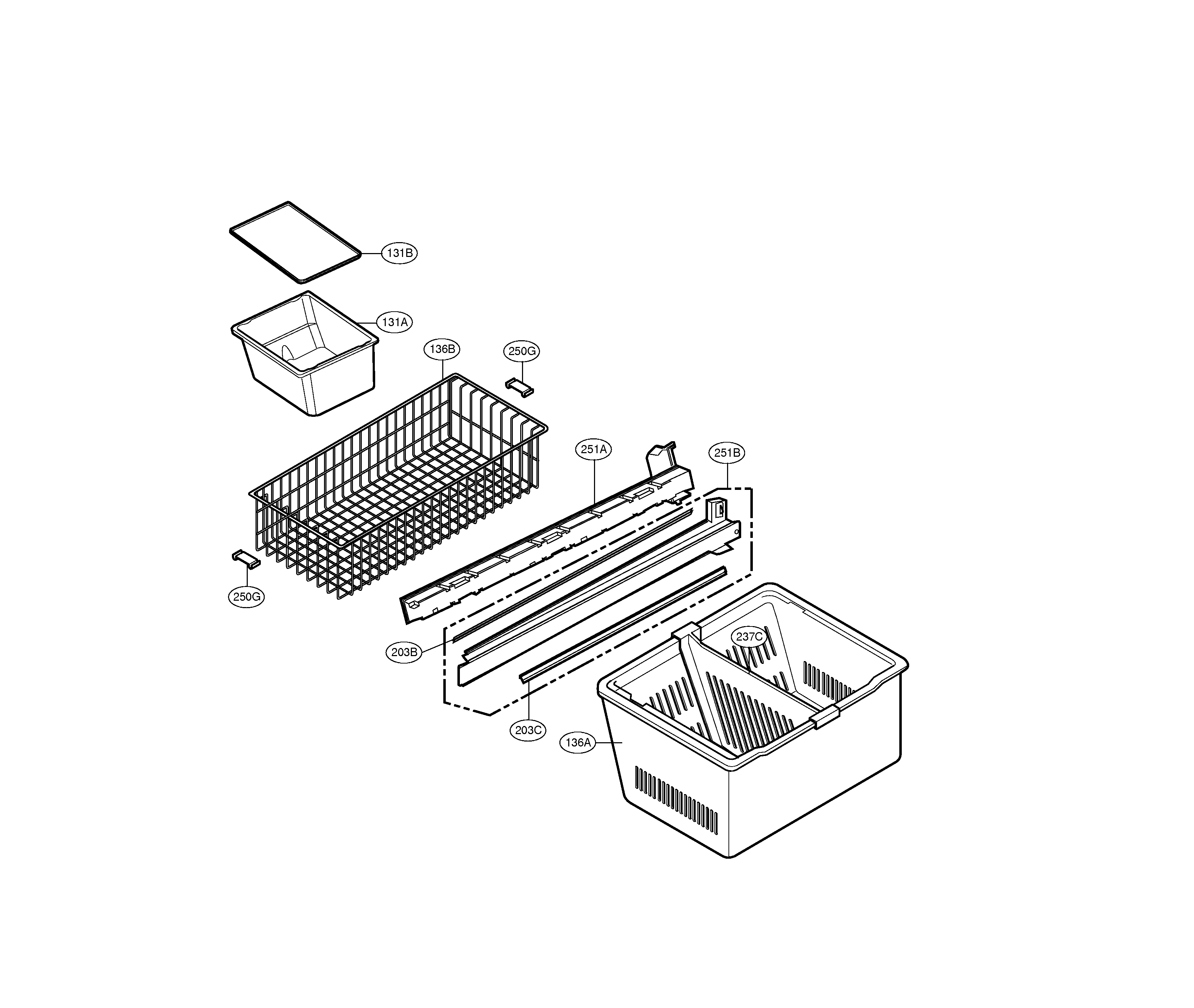 Kenmore Elite 79578789800 freezer parts diagram