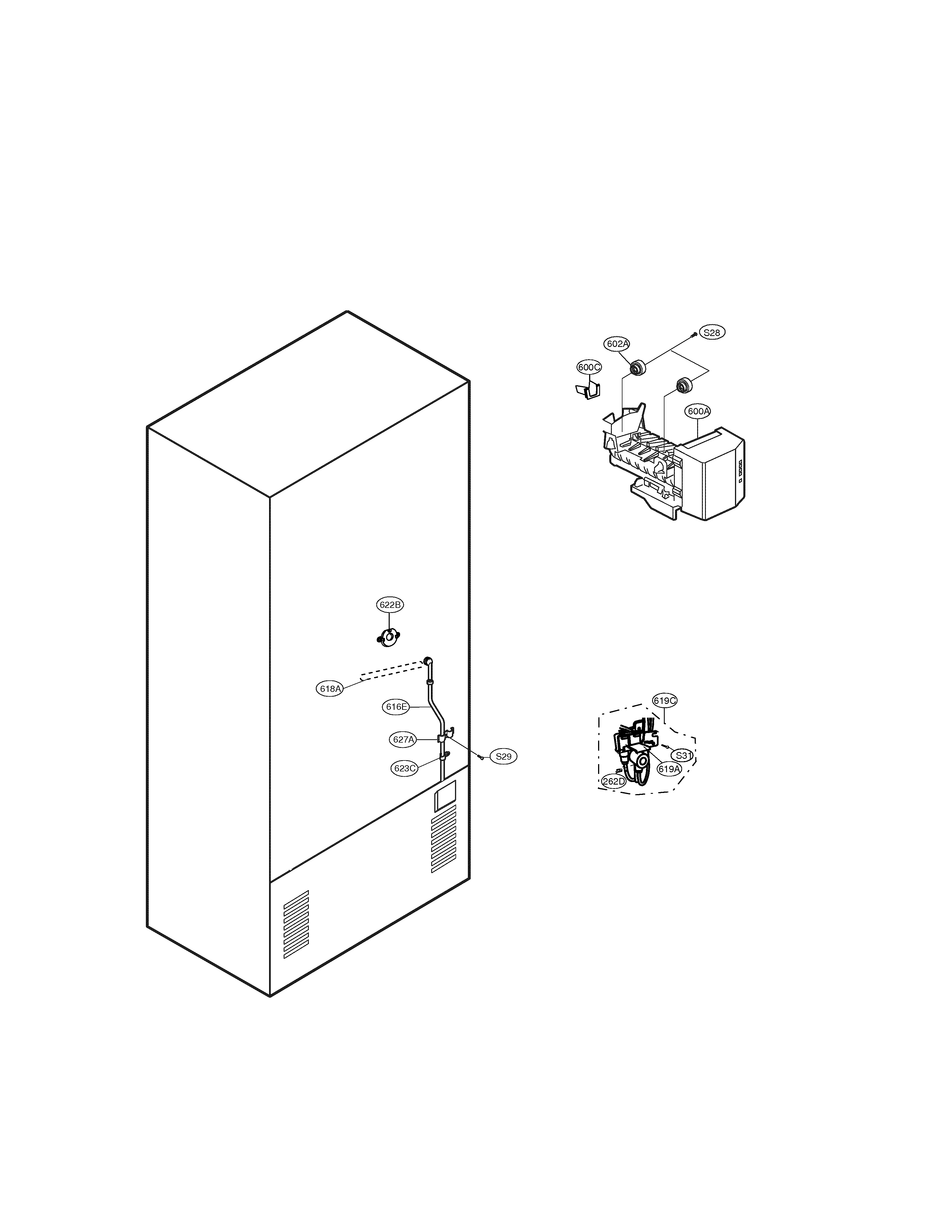 LG LDC22720ST/00 ice maker diagram