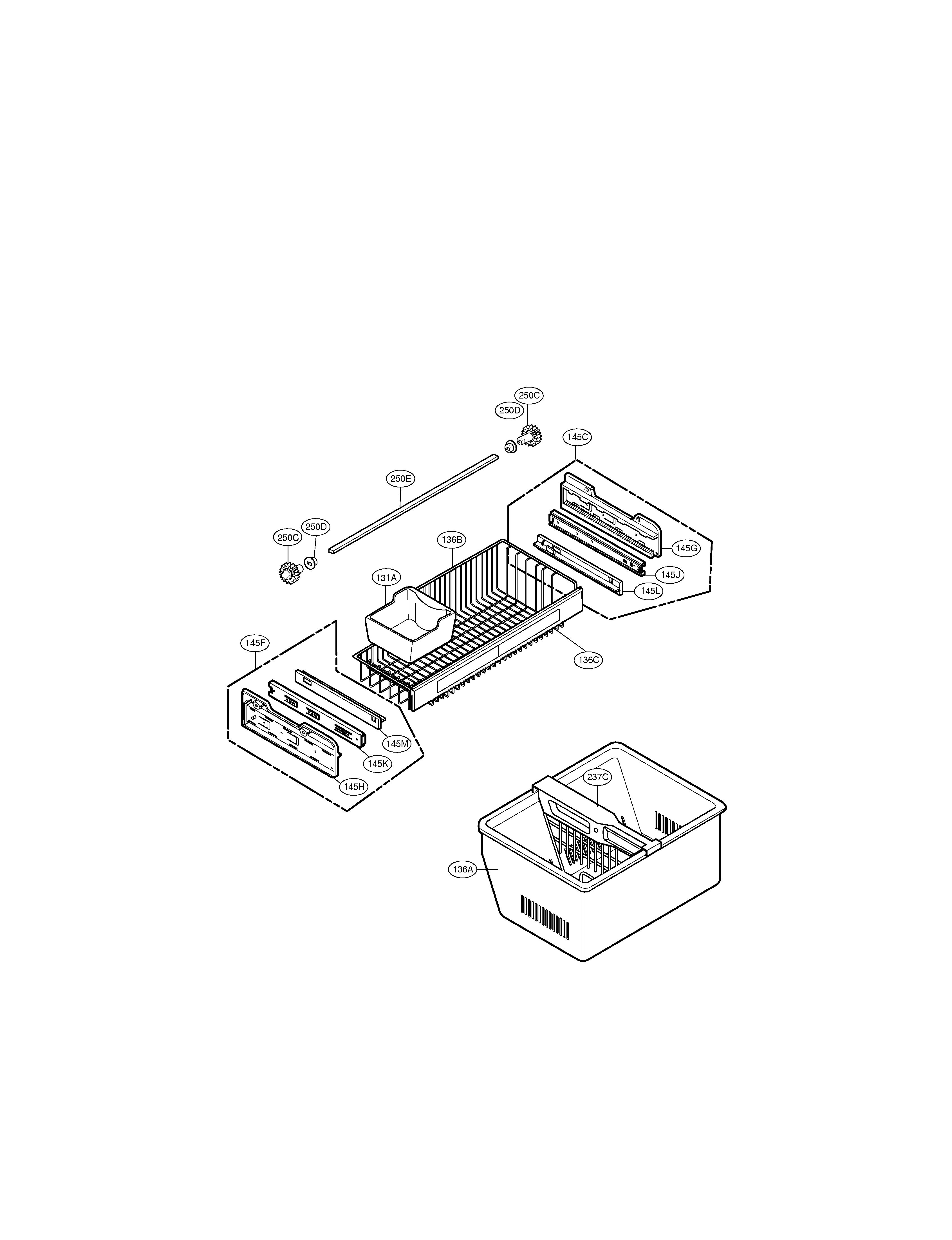LG LFX25980ST/00 freezer parts diagram