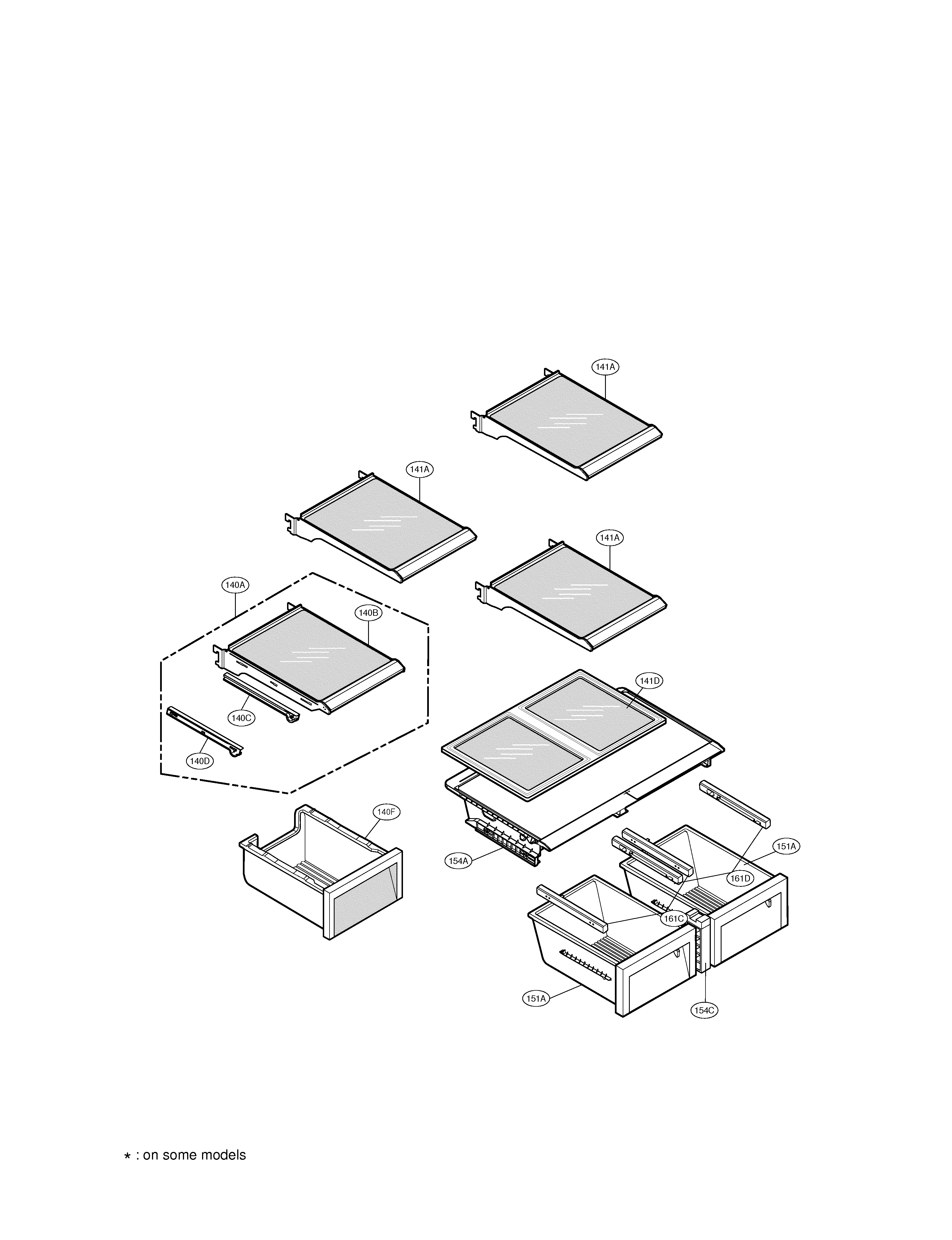 LG LFX25980ST/00 refrigerator parts diagram