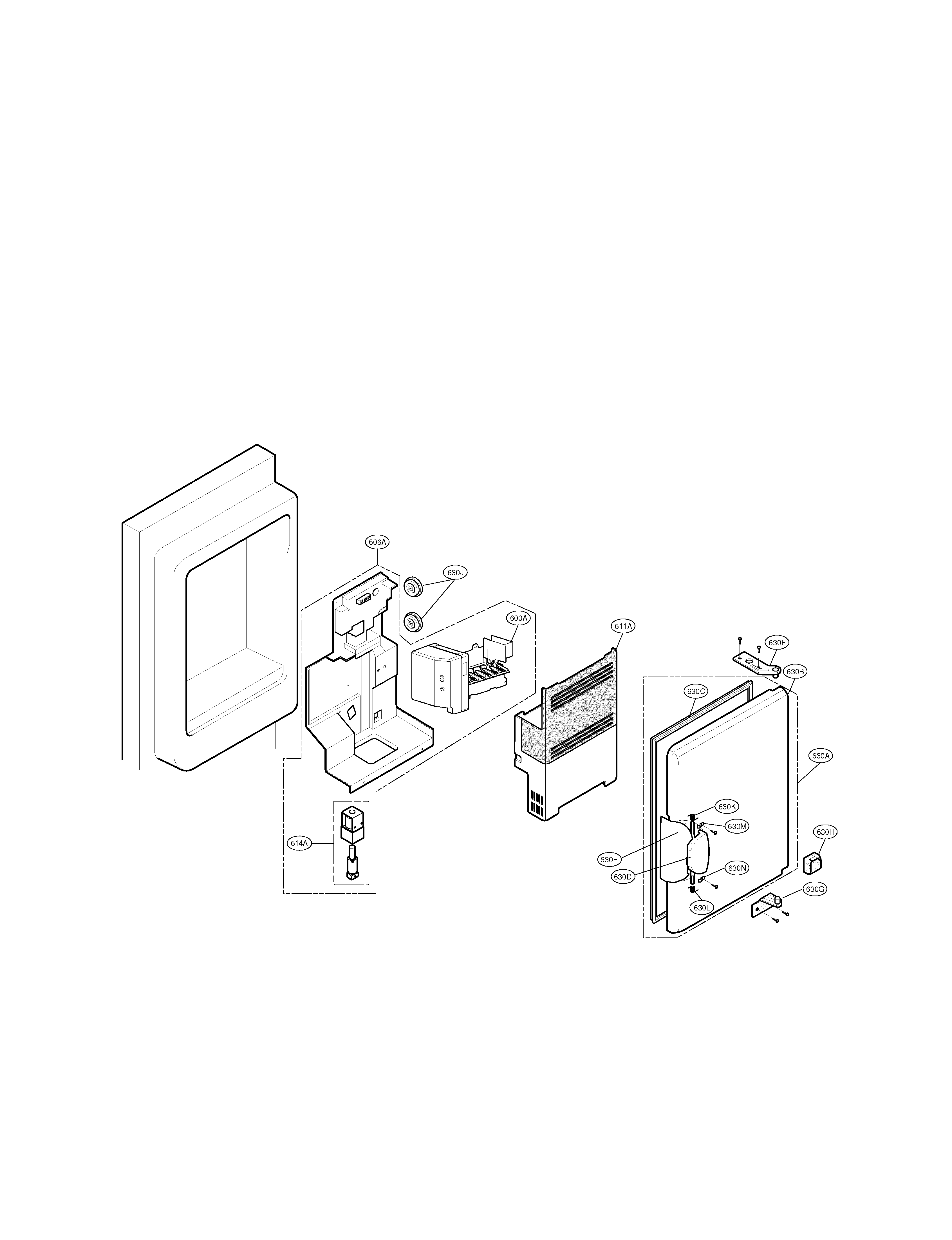 LG LFX25980ST/00 ice bank diagram
