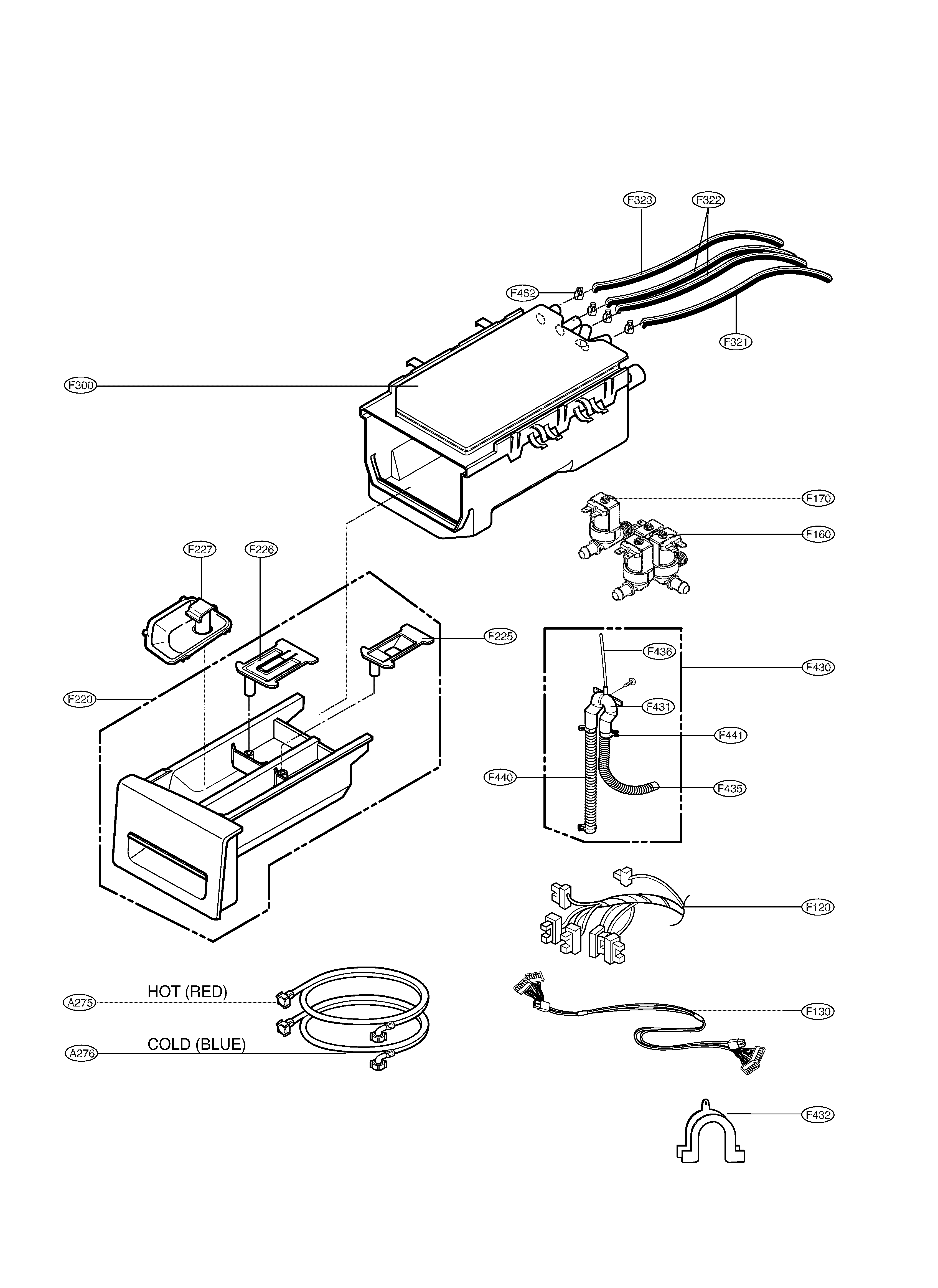 LG WM2277HS dispenser diagram