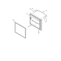 Kenmore Elite 59676599601 freezer door parts diagram