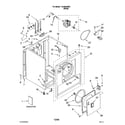 Kenmore 11069432801 cabinet parts diagram
