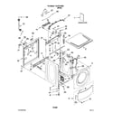 Kenmore 11047512605 top and cabinet parts diagram