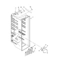 Kenmore 10658506801 refrigerator liner parts diagram