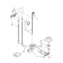 Kenmore Elite 66513439K700 fill, drain and overfill parts diagram