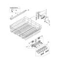 Kenmore Elite 66513439K700 upper rack and track parts diagram