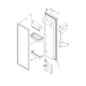 Kenmore 10658943801 refrigerator door parts diagram
