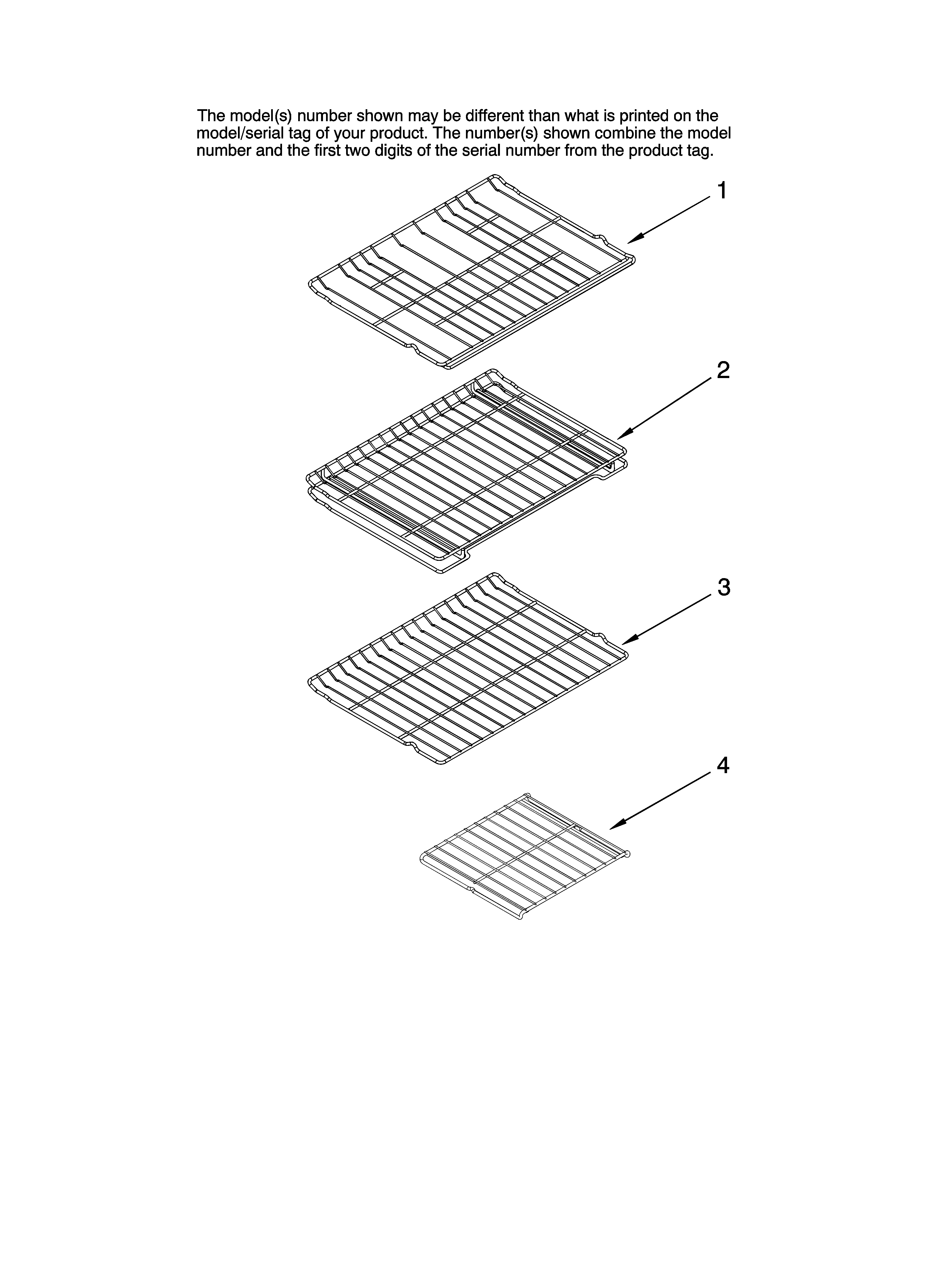 Kenmore Elite 66578003700 rack parts diagram