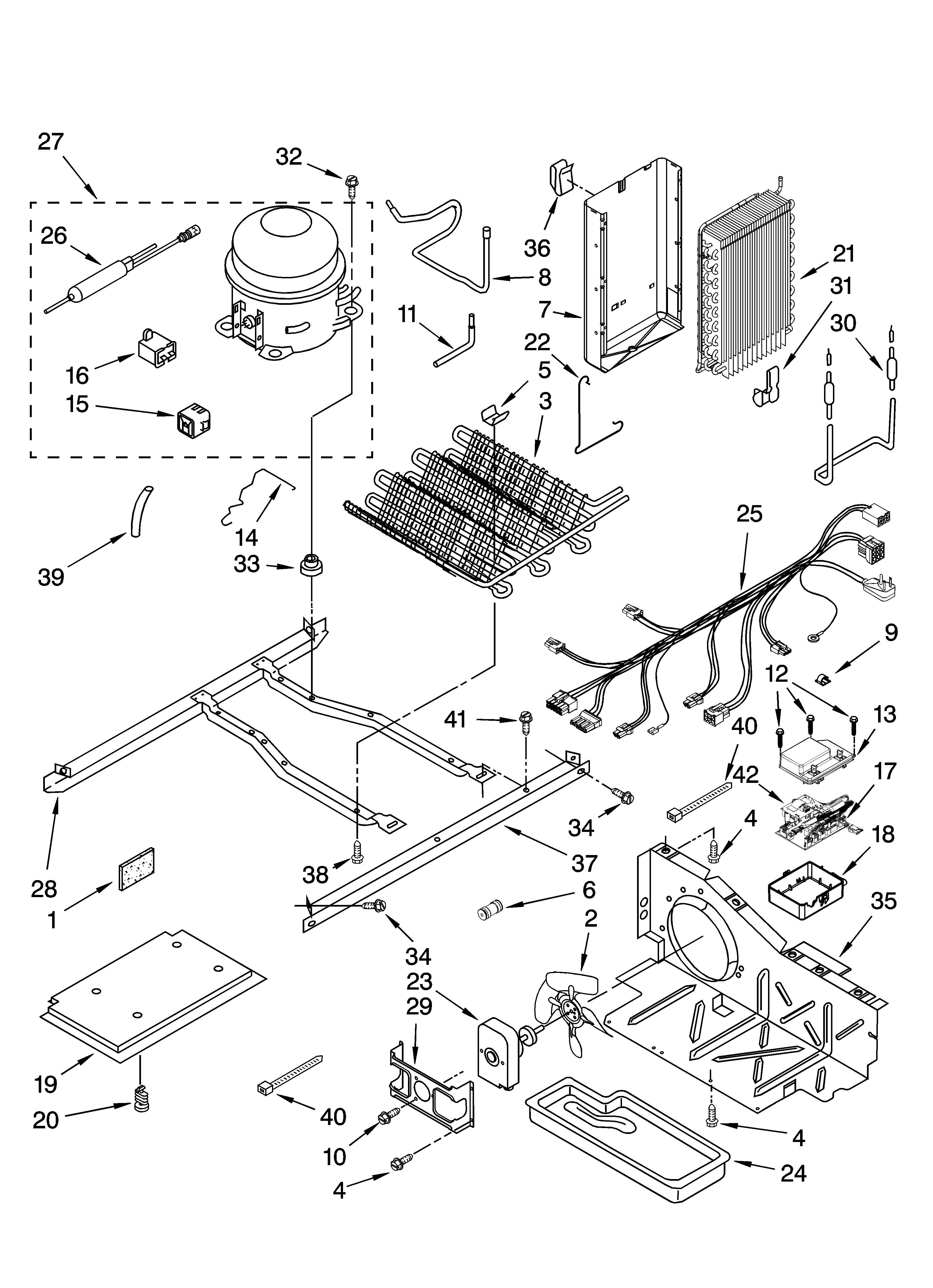 Kenmore Elite 10650459902 unit parts diagram