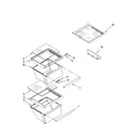 Kenmore 10658953802 refrigerator shelf parts diagram