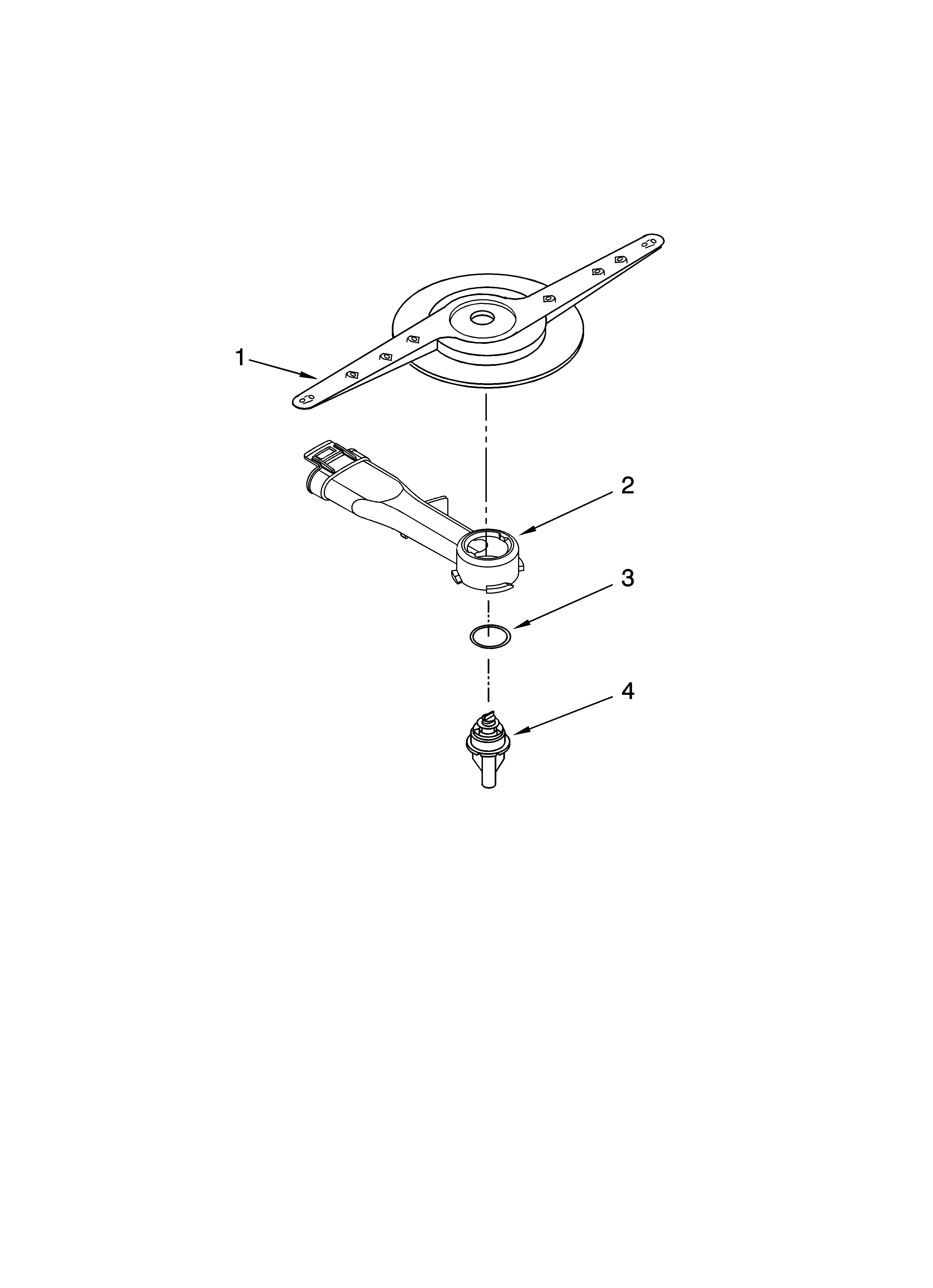 Kenmore Elite 66513104K900 lower washarm parts diagram