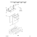 Kenmore Elite 66513192K900 door and panel parts diagram