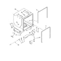 Kenmore Elite 66513192K900 tub and frame parts diagram
