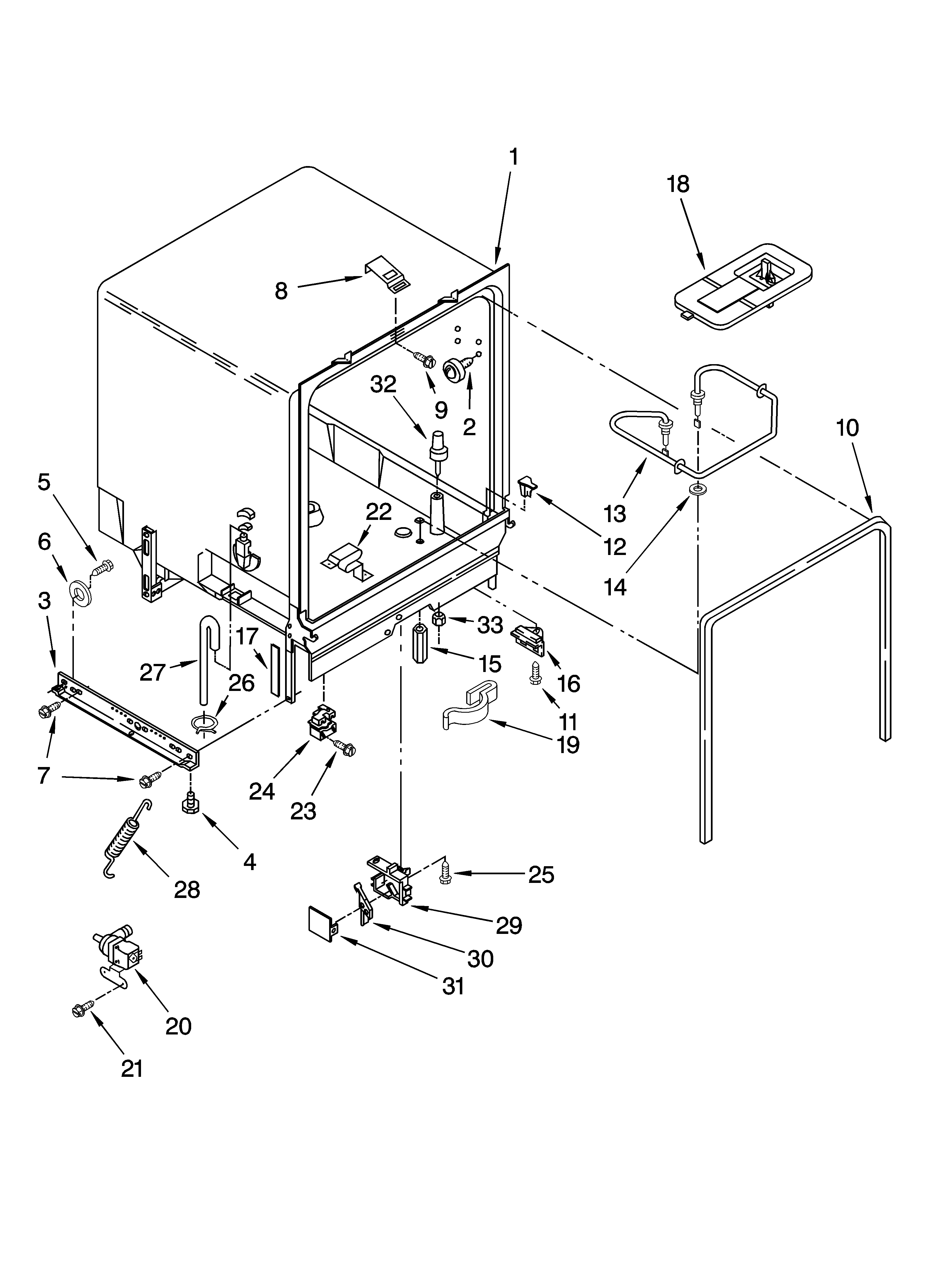 Kenmore 66517729K900 tub assembly parts diagram