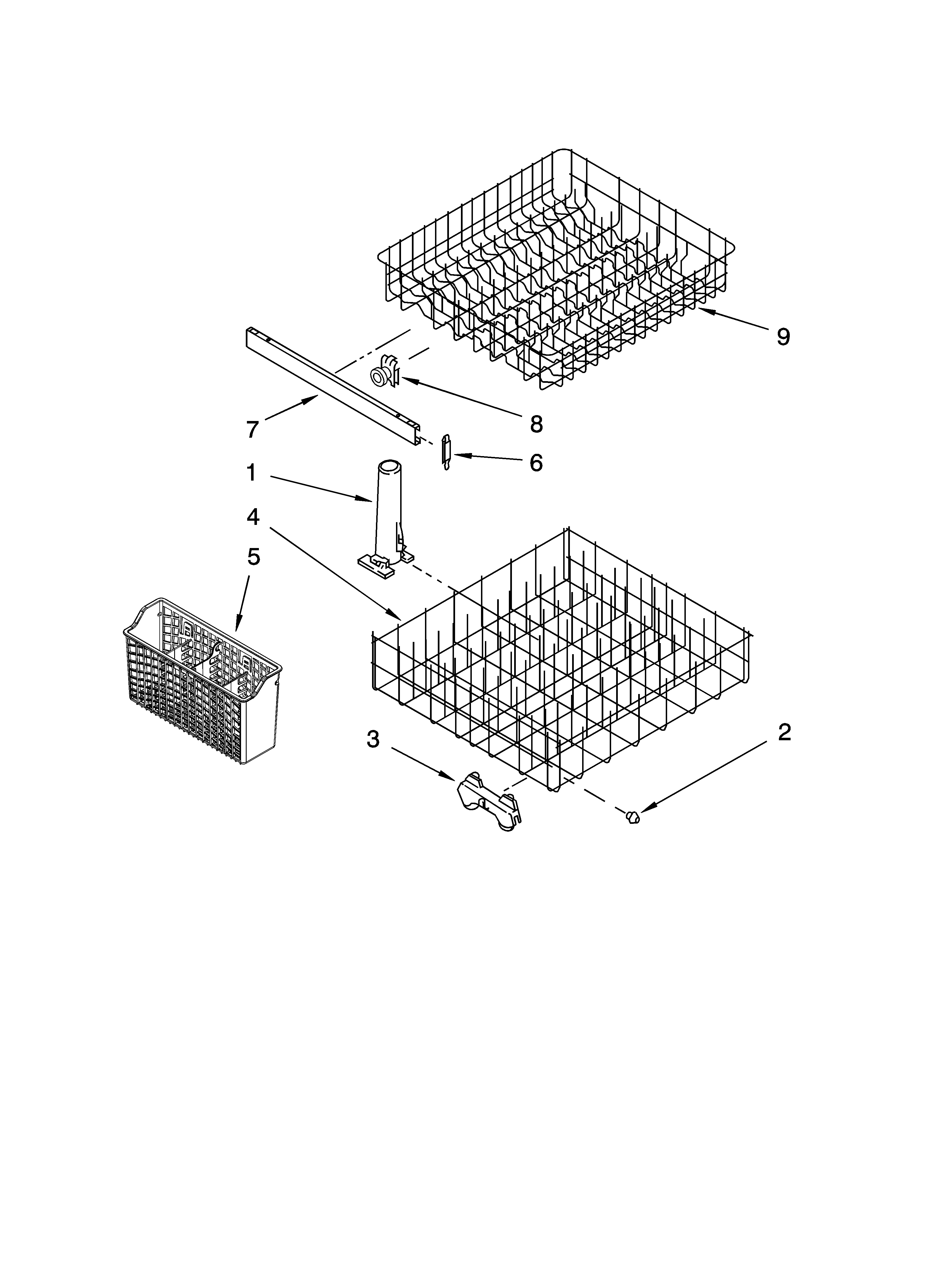 Kenmore 66517729K900 dishrack parts diagram