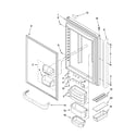 Kenmore 59667253602 refrigerator door parts diagram