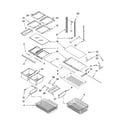 Kenmore 59667253602 shelf parts diagram