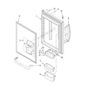 Kenmore 59668952801 refrigerator door parts diagram