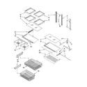 Kenmore 59668959801 shelf parts diagram