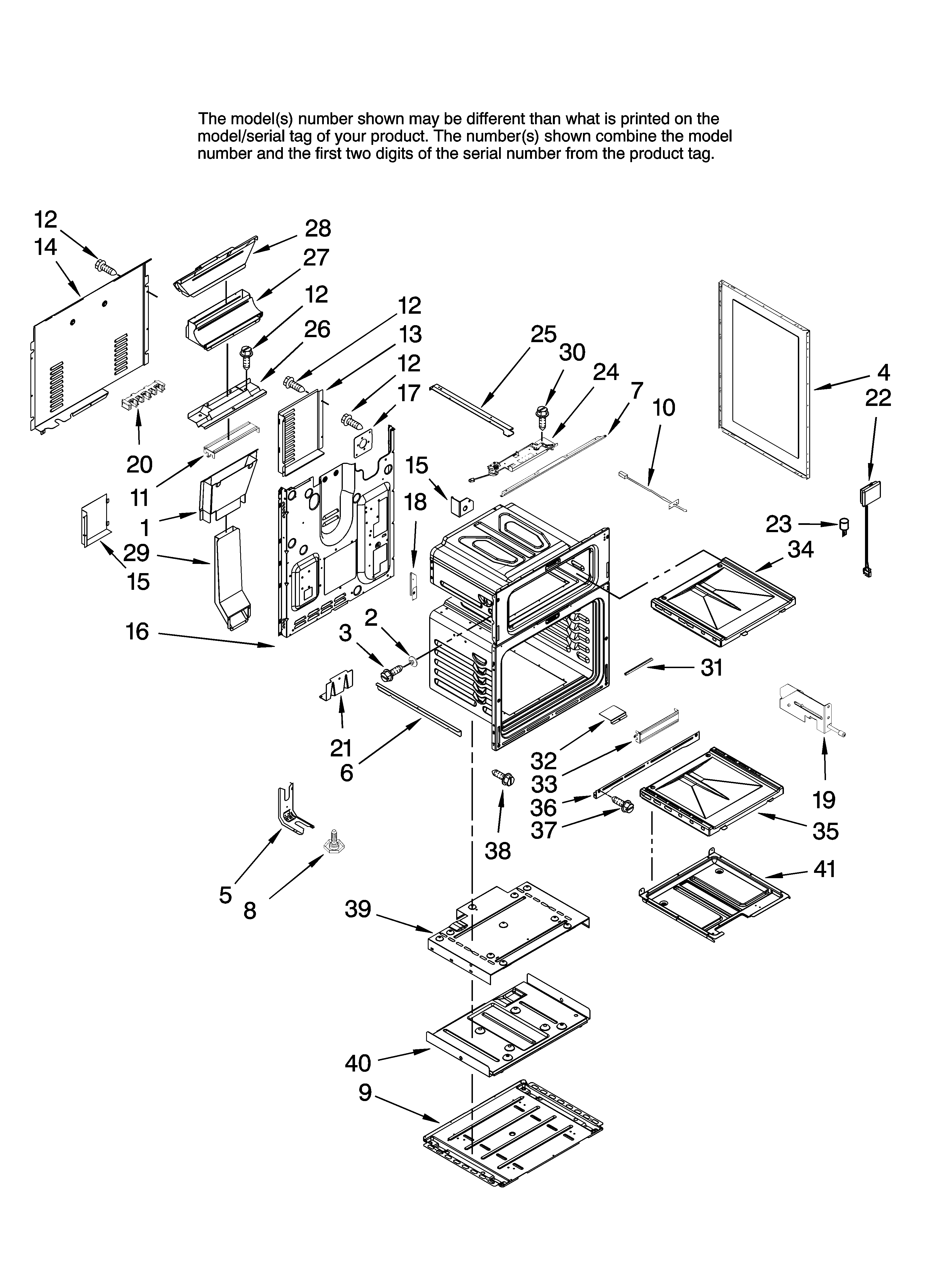 Kenmore Elite 66578002801 chassis parts diagram