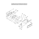 Kenmore Elite 66578003801 upper door parts diagram
