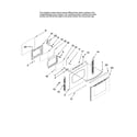 Kenmore Elite 66578003801 lower door parts diagram