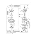 Kenmore 66513449K900 pump and motor parts diagram