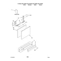 Kenmore Elite 66513109K901 door and panel parts diagram