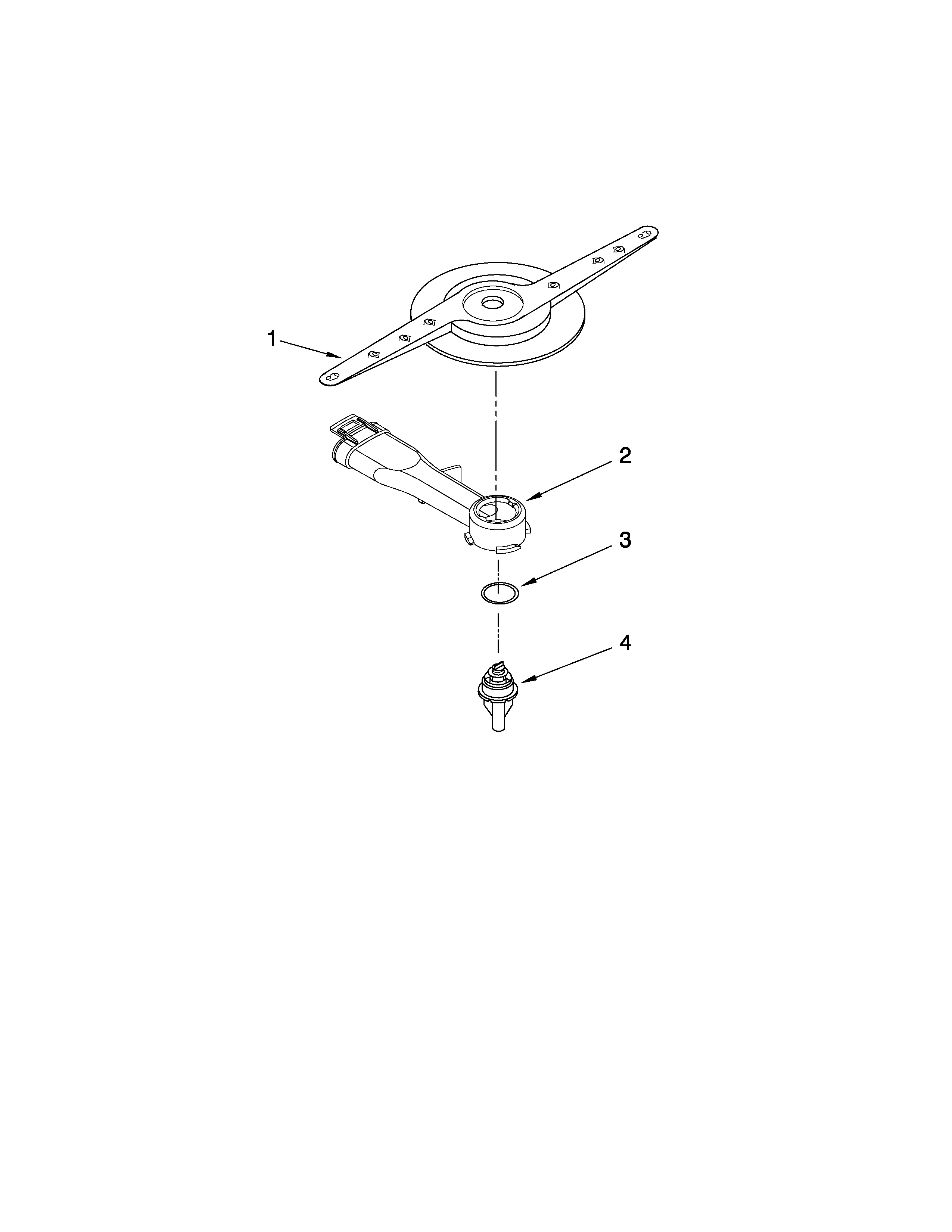 Kenmore Elite 66513103K901 lower washarm parts diagram