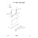 Kenmore 66513453K901 door and panel parts diagram
