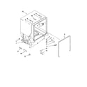 Kenmore 66513453K901 tub and frame parts diagram