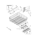 Kenmore 66513739K603 upper rack and track parts diagram