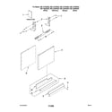 Kenmore 66513842K603 door and panel parts diagram