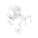Kenmore 66513842K603 tub and frame parts diagram