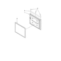 Kenmore 59666132703 freezer door parts diagram