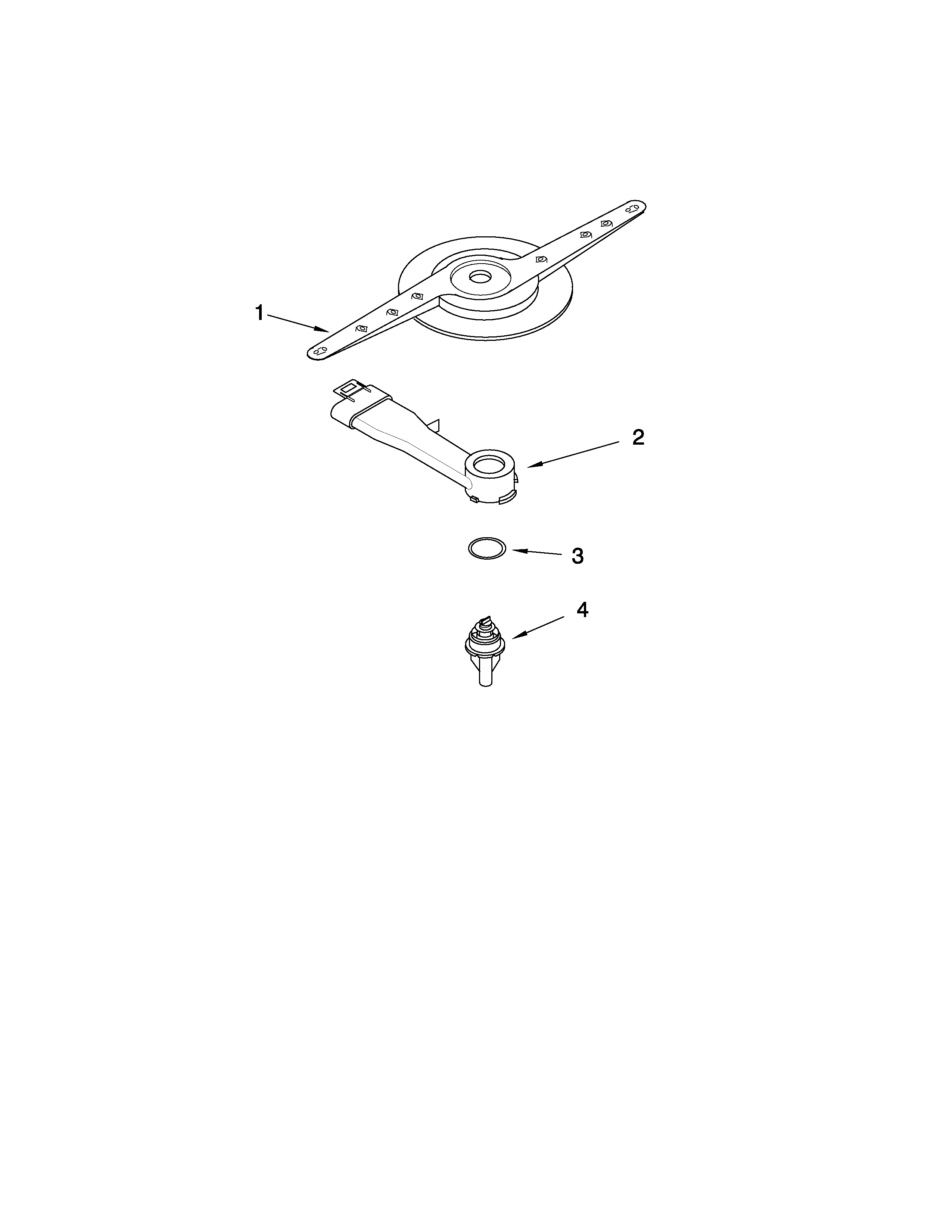 Kenmore 66513749K602 lower washarm parts diagram