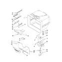 Kenmore Elite 59678572803 freezer liner parts diagram