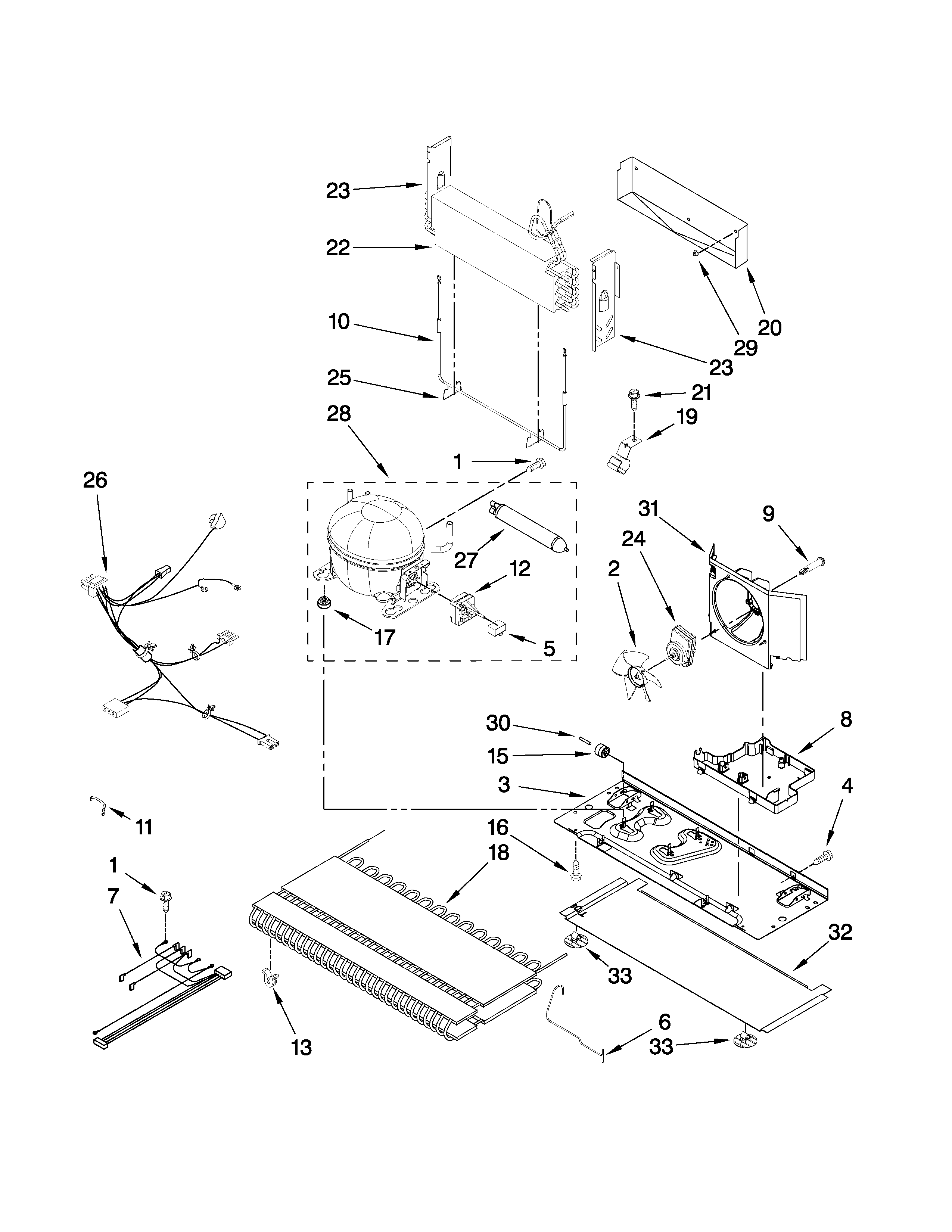 Kenmore Elite 59678582803 unit parts diagram