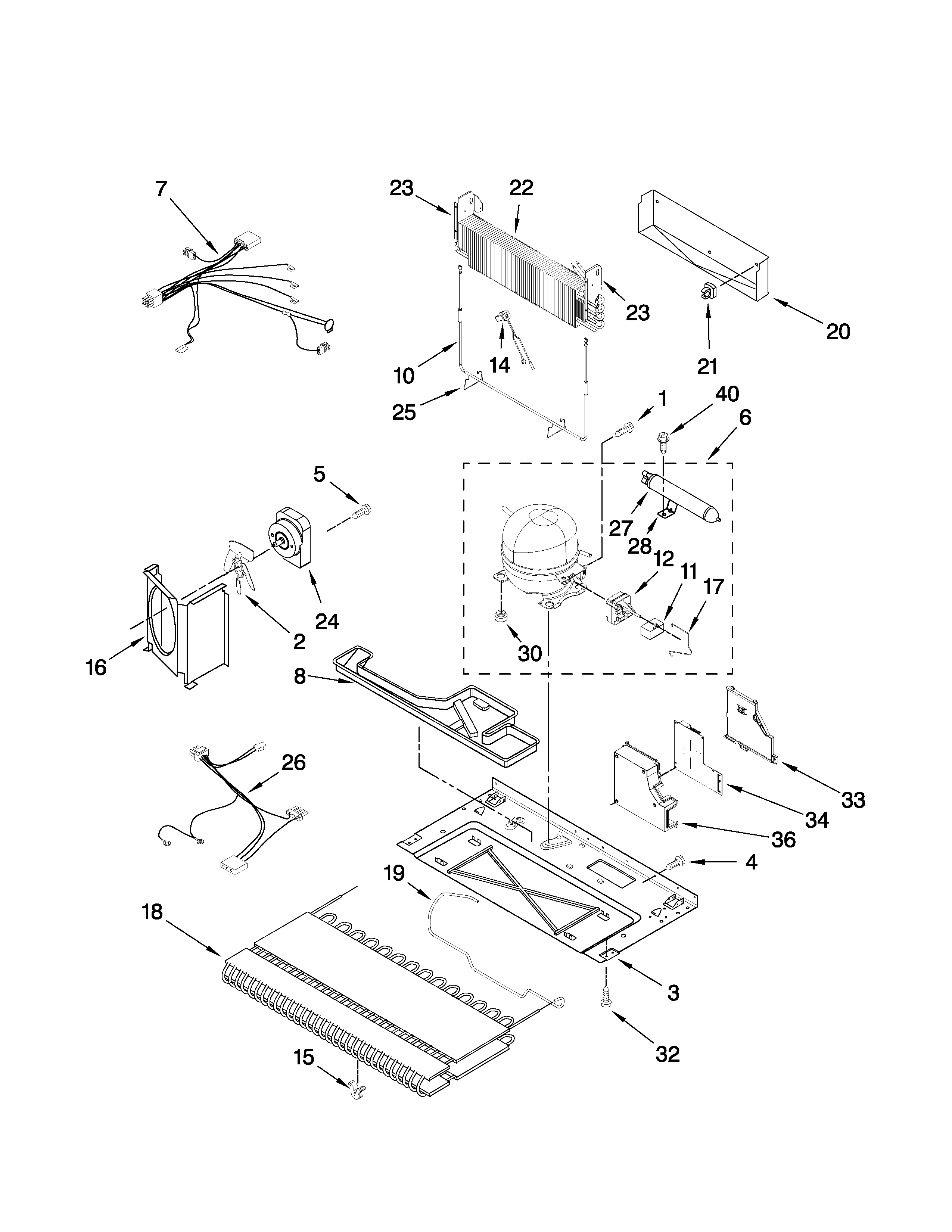 Kenmore Elite 59678589804 unit parts diagram